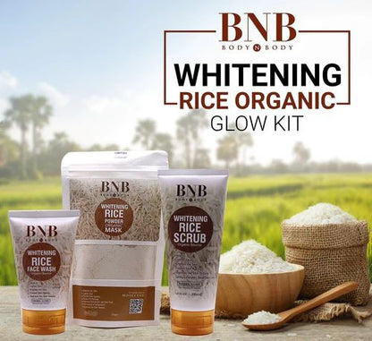 Pack of 3 BNB Rice Extract Bright &amp; Glow Kit