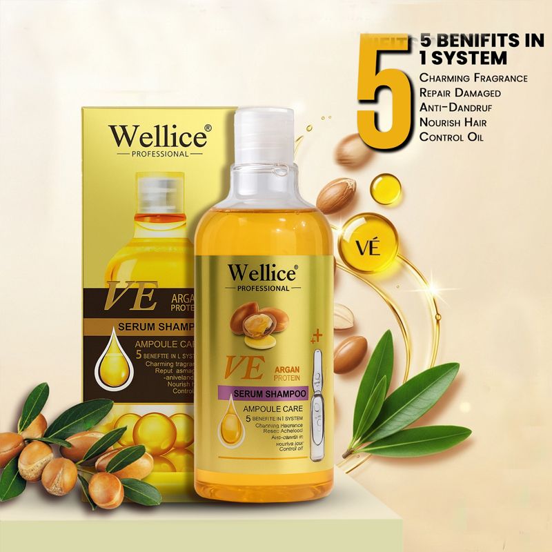 Original wellice 24k Gold Keratin Serum Shampoo