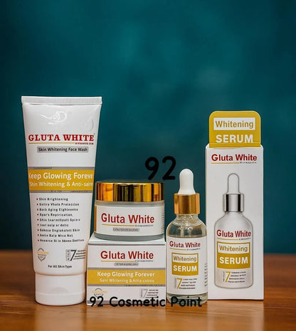 3 in 1 Skincare Bundle - Face Wash, Serum & Night Cream - 1 Pack