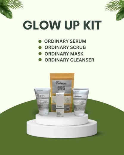 4 in 1 Skincare Bundle - Cleanser, Scrub, Powder Mask & Serum (4 Pcs)